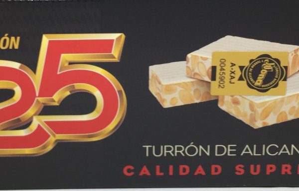 Turrón 25 Suprema Alicante 150 grs.